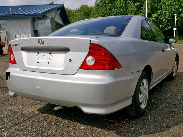 1HGEM21144L062097 - 2004 HONDA CIVIC DX V SILVER photo 4