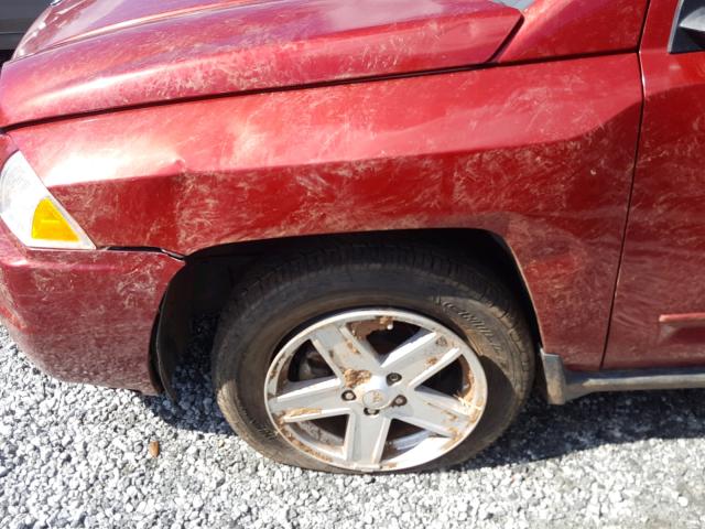 1J4FT47AX9D139950 - 2009 JEEP COMPASS SP 红色 照片 9