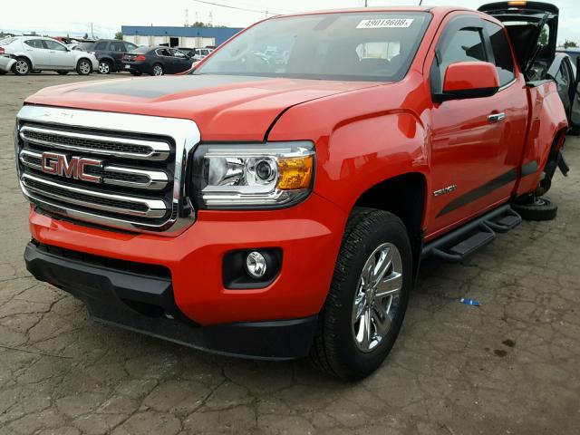 1GTH6CEN9H1270373 - 2017 GMC CANYON SLE RED photo 2