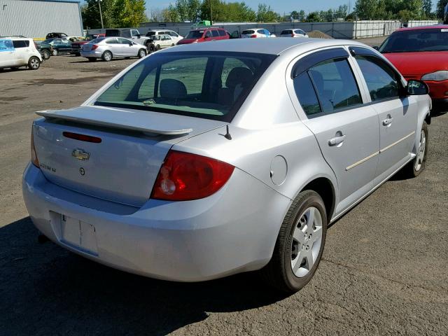 1G1AL55F277210468 - 2007 CHEVROLET COBALT LT SILVER photo 4