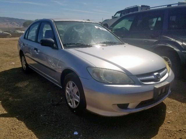 2HGES16334H537035 - 2004 HONDA CIVIC DX V SILVER photo 1