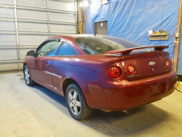 1G1AT18H597158407 - 2009 CHEVROLET COBALT LT BURGUNDY photo 3