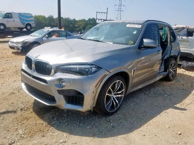 5YMKT6C33H0U39172 - 2017 BMW X5 M SILVER photo 2