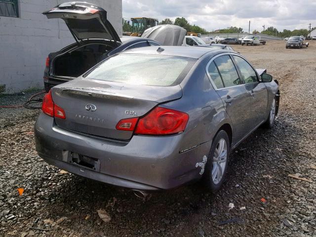 JN1CV6AR4BM412368 - 2011 INFINITI G37 GRAY photo 4