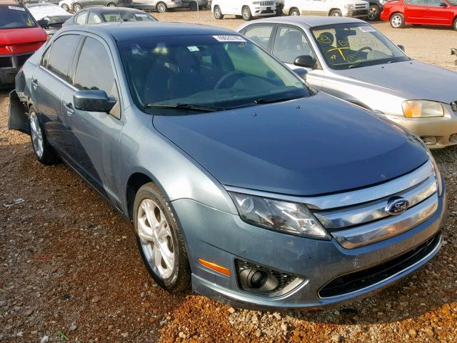 3FAHP0HA2CR274483 - 2012 FORD FUSION SE TEAL photo 1