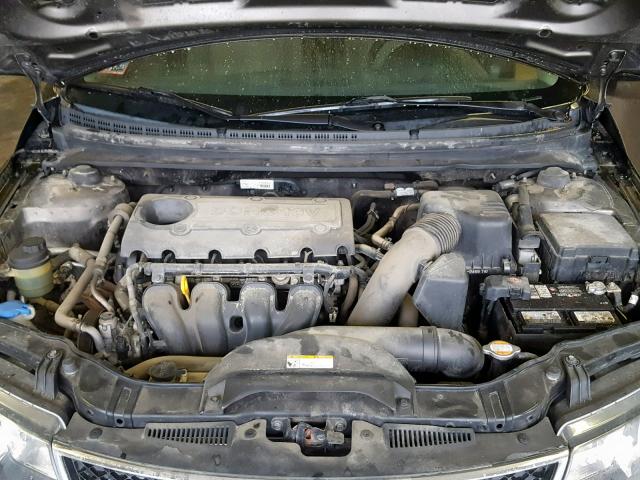 KNAFU4A25A5806987 - 2010 KIA FORTE EX BROWN photo 7