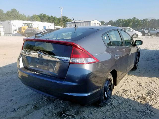 JHMZE2H52DS000837 - 2013 HONDA INSIGHT LX GRAY photo 4