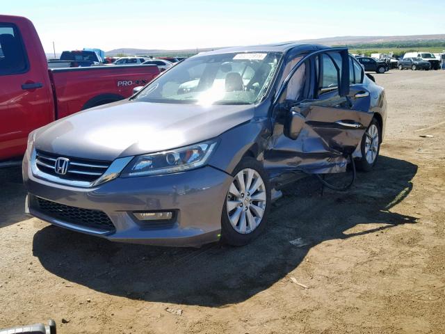 1HGCR2F82EA260883 - 2014 HONDA ACCORD EXL GRAY photo 2