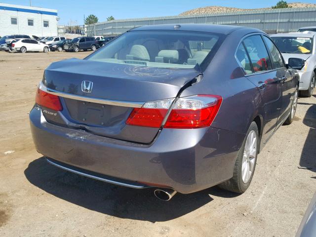 1HGCR2F82EA260883 - 2014 HONDA ACCORD EXL GRAY photo 4