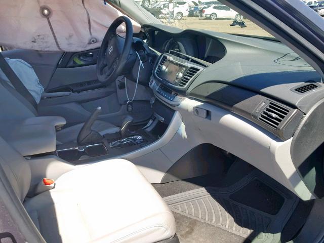 1HGCR2F82EA260883 - 2014 HONDA ACCORD EXL GRAY photo 5