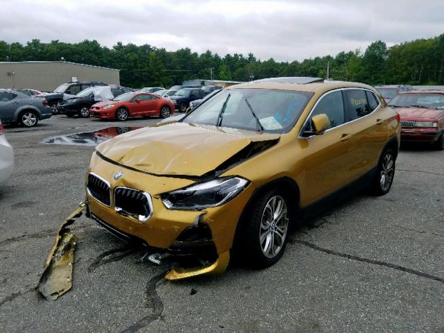 WBXYJ5C37JEF72423 - 2018 BMW X2 XDRIVE2 GOLD photo 2