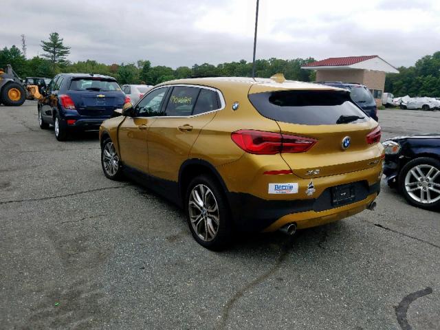 WBXYJ5C37JEF72423 - 2018 BMW X2 XDRIVE2 GOLD photo 3