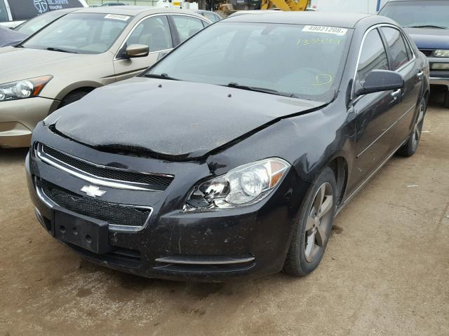 1G1ZC5E02CF344606 - 2012 CHEVROLET MALIBU 1LT BLACK photo 2