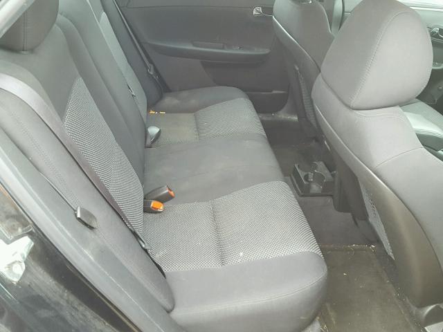 1G1ZC5E02CF344606 - 2012 CHEVROLET MALIBU 1LT BLACK photo 6