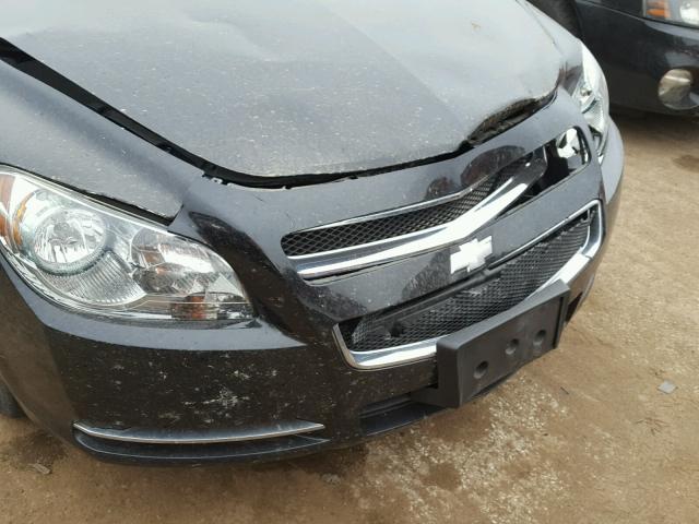 1G1ZC5E02CF344606 - 2012 CHEVROLET MALIBU 1LT BLACK photo 9