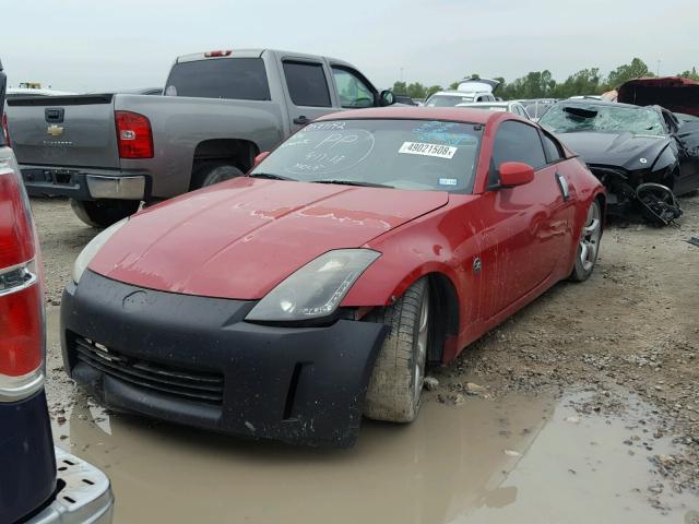 JN1AZ34D16M330405 - 2006 NISSAN 350Z COUPE RED photo 2