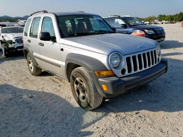 1J4GK48K26W168082 - 2006 JEEP LIBERTY SP SILVER photo 1