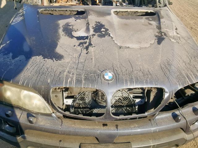 5UXFA13546LY27462 - 2006 BMW X5 3.0I BLUE photo 7