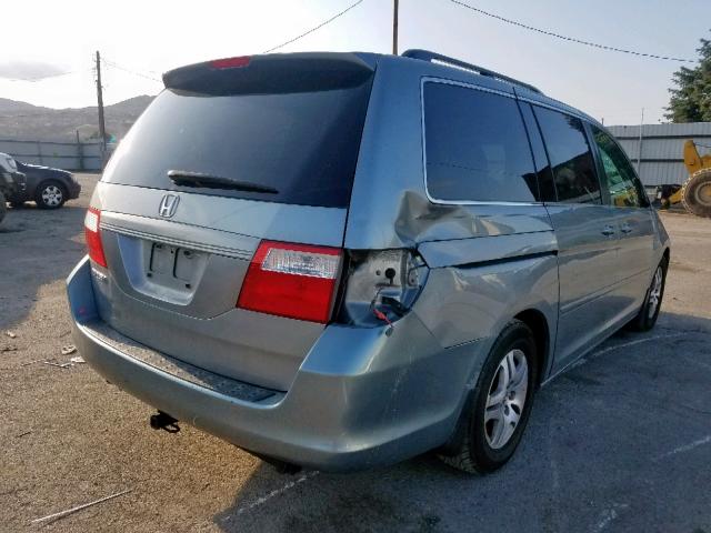 5FNRL38796B121783 - 2006 HONDA ODYSSEY EX SILVER photo 4