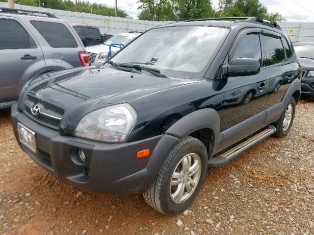 KM8JN12D18U880427 - 2008 HYUNDAI TUCSON SE BLACK photo 2