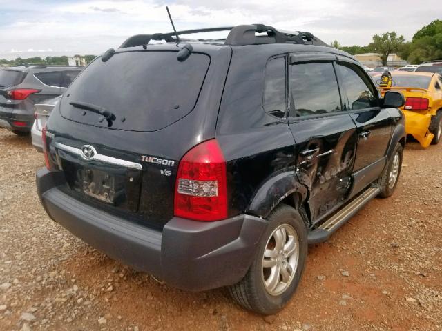 KM8JN12D18U880427 - 2008 HYUNDAI TUCSON SE BLACK photo 4