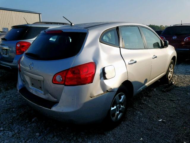 JN8AS5MT1AW507010 - 2010 NISSAN ROGUE S SILVER photo 4