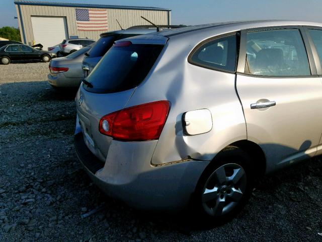 JN8AS5MT1AW507010 - 2010 NISSAN ROGUE S SILVER photo 9