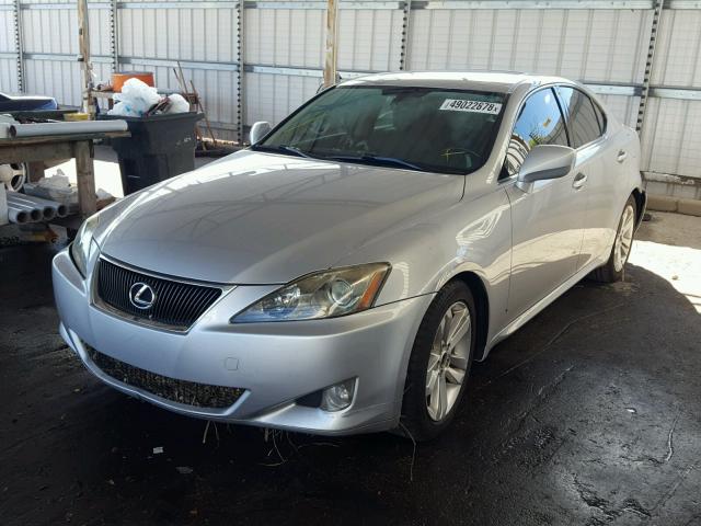 JTHBK262475029696 - 2007 LEXUS IS 250 SILVER photo 2