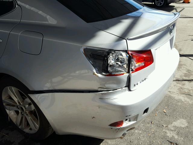 JTHBK262475029696 - 2007 LEXUS IS 250 SILVER photo 9