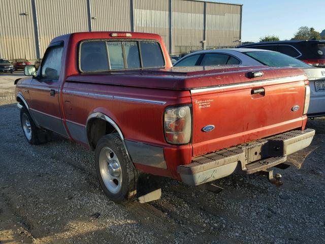 1FTCR10X2VUB44414 - 1997 FORD RANGER RED photo 3