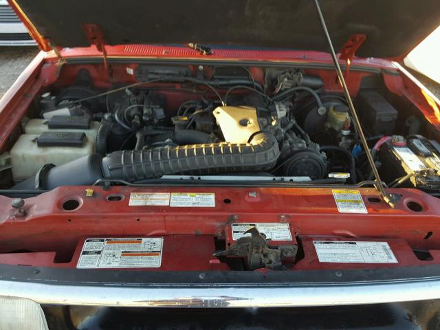 1FTCR10X2VUB44414 - 1997 FORD RANGER RED photo 7