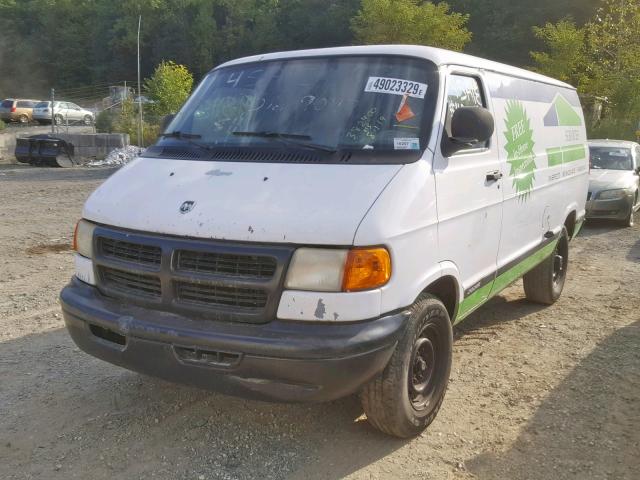 2B7KB31Y41K520873 - 2001 DODGE RAM VAN B3 WHITE photo 2