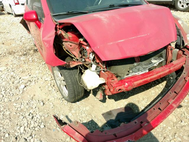 JHMGD38617S027587 - 2007 HONDA FIT S RED photo 9