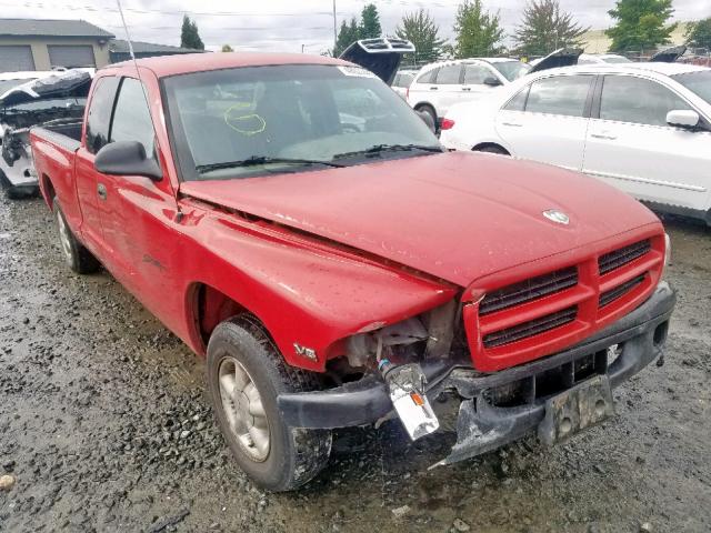 1B7GL22X5WS734772 - 1998 DODGE DAKOTA RED photo 1