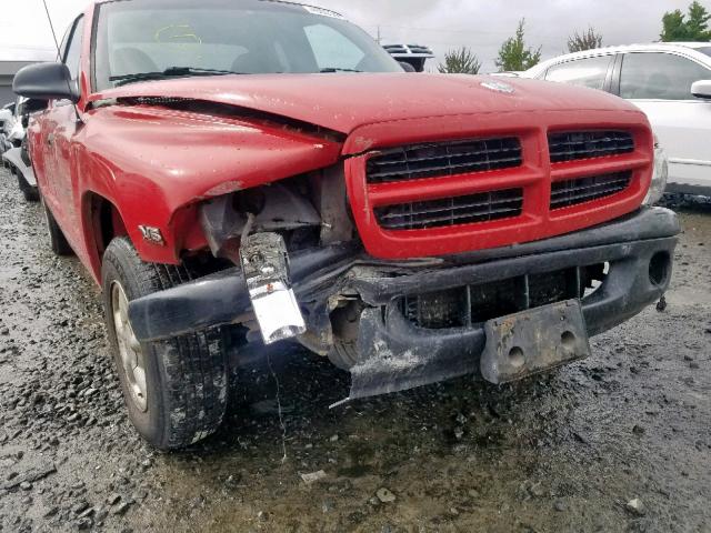 1B7GL22X5WS734772 - 1998 DODGE DAKOTA RED photo 9