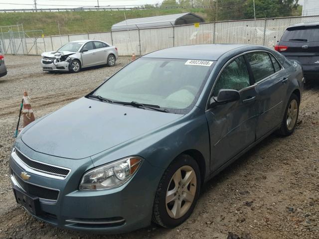 1G1ZG57B194124588 - 2009 CHEVROLET MALIBU LS GREEN photo 2