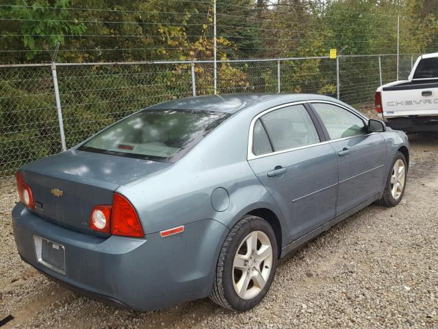 1G1ZG57B194124588 - 2009 CHEVROLET MALIBU LS GREEN photo 4