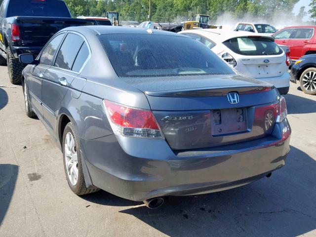 1HGCP36858A019321 - 2008 HONDA ACCORD EXL GRAY photo 3