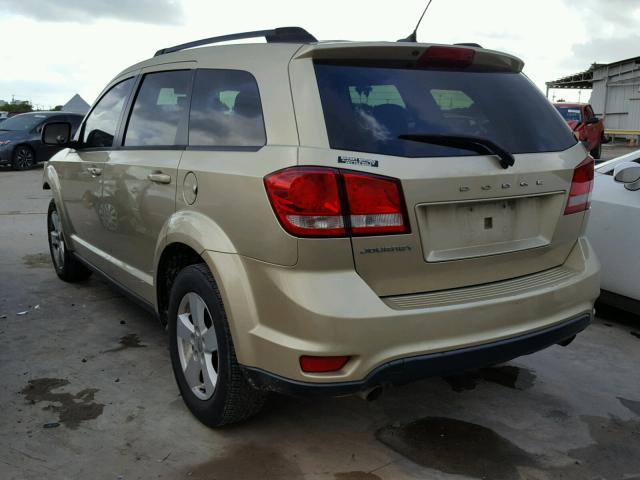 3D4PG1FG6BT566757 - 2011 DODGE JOURNEY MA GOLD photo 3