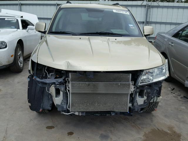 3D4PG1FG6BT566757 - 2011 DODGE JOURNEY MA GOLD photo 9