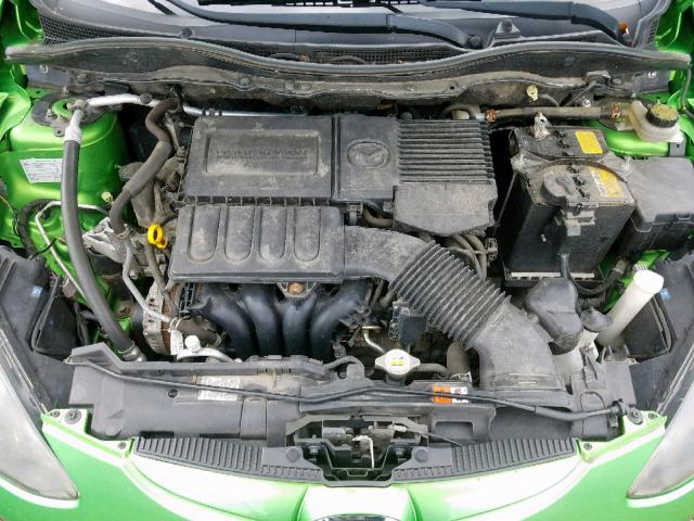 JM1DE1KZ3C0139743 - 2012 MAZDA MAZDA2 GREEN photo 7