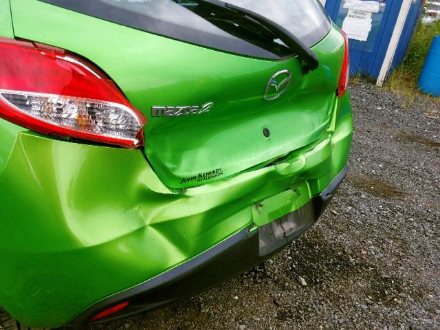 JM1DE1KZ3C0139743 - 2012 MAZDA MAZDA2 GREEN photo 9