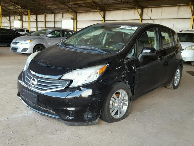 3N1CE2CP3EL399227 - 2014 NISSAN VERSA NOTE BLACK photo 2