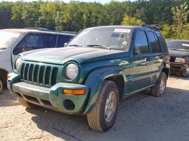 1J4GL58K63W713876 - 2003 JEEP LIBERTY LI GREEN photo 2