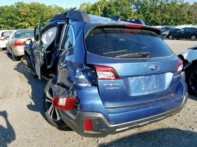 4S4BSANC0K3355520 - 2019 SUBARU OUTBACK 2. BLUE photo 3