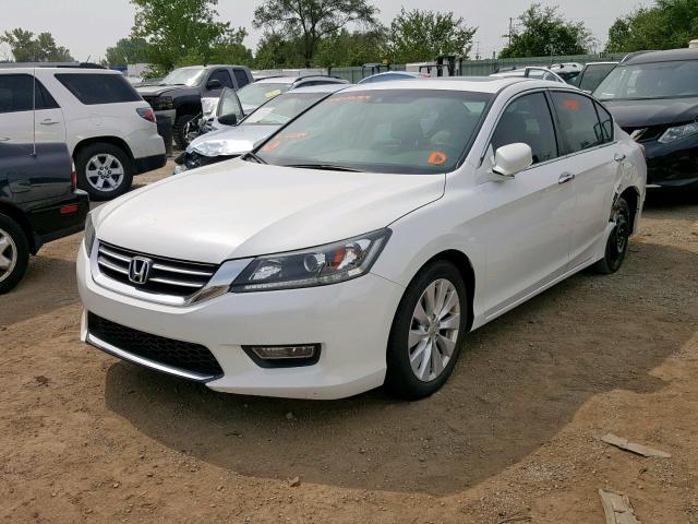 1HGCR2F89DA258319 - 2013 HONDA ACCORD EXL WHITE photo 2