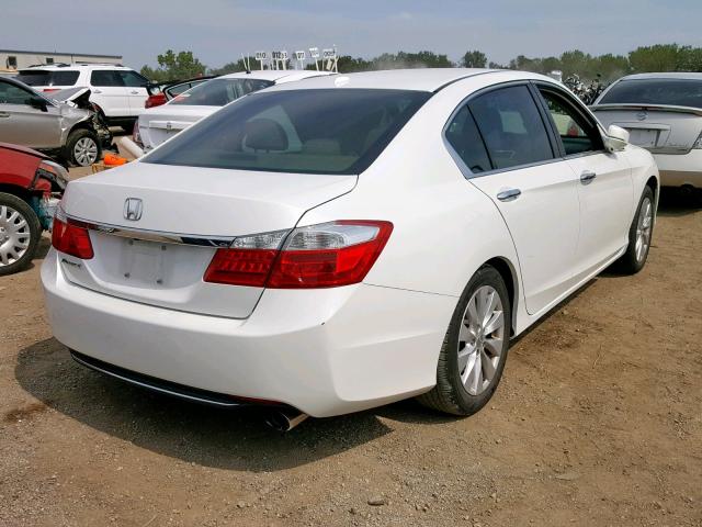 1HGCR2F89DA258319 - 2013 HONDA ACCORD EXL WHITE photo 4