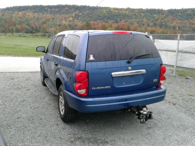 1D8HD48D74F180460 - 2004 DODGE DURANGO SL BLUE photo 3