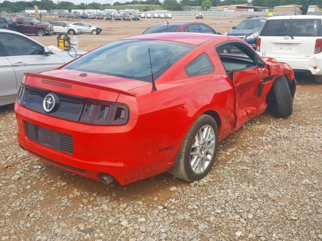 1ZVBP8AMXE5215087 - 2014 FORD MUSTANG RED photo 4