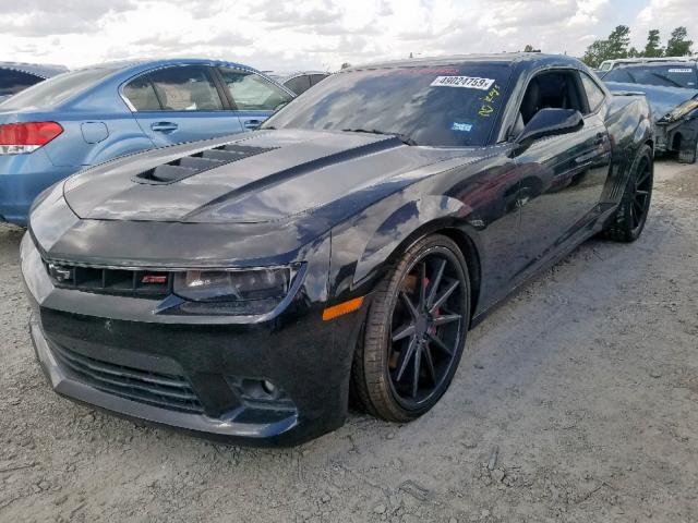 2G1FK1EJXE9215645 - 2014 CHEVROLET CAMARO 2SS BLACK photo 2